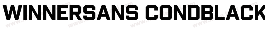 WinnerSans CondBlack字体转换